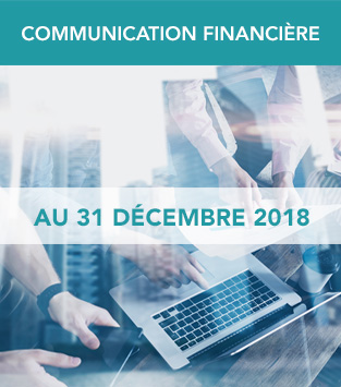 Communication financière 31 Décembre 2018